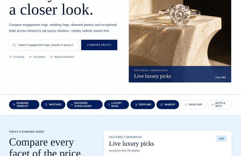 LuxPricePro website