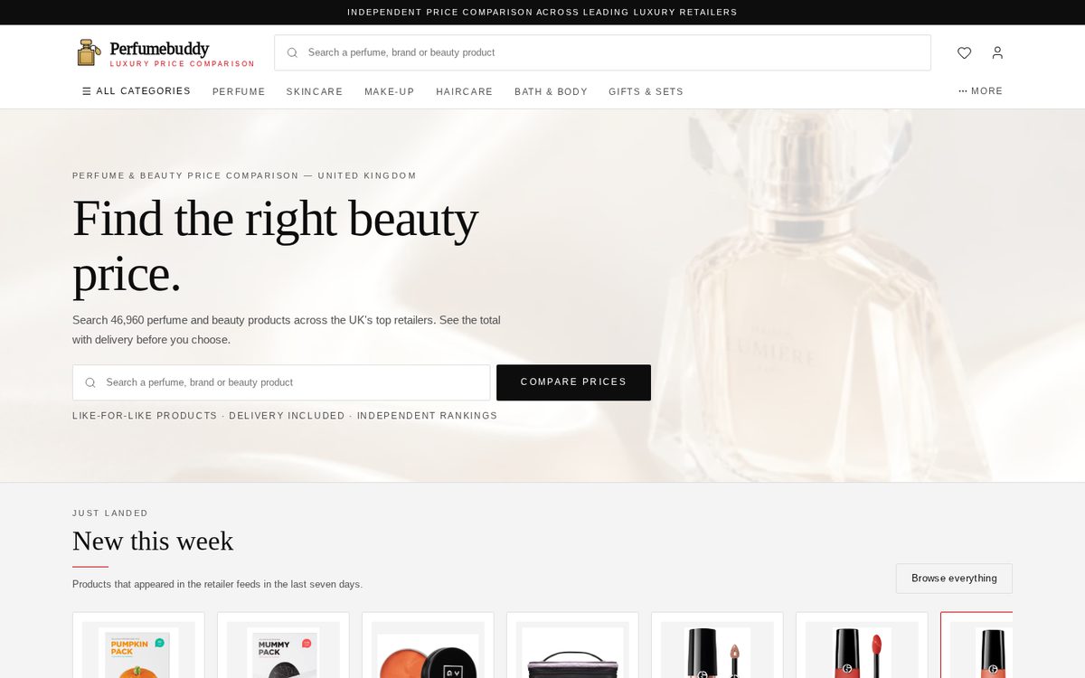PerfumeBuddy website